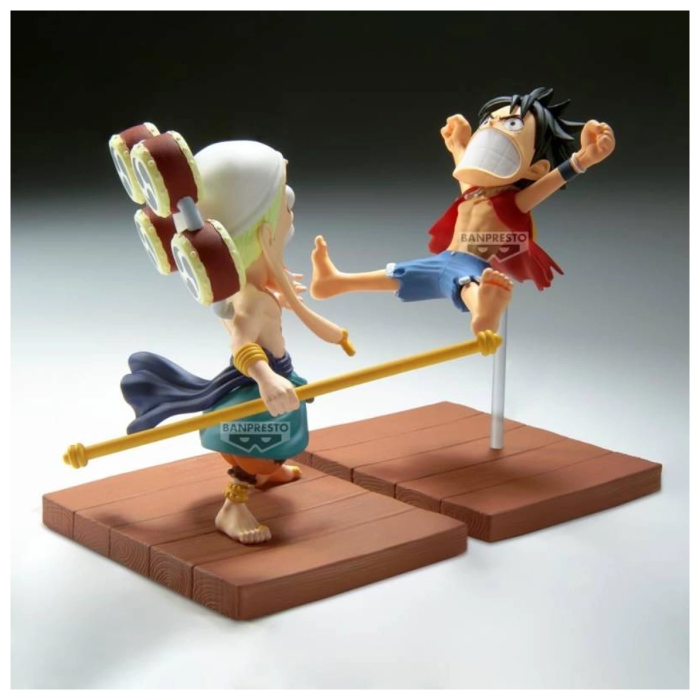 Monkey D Luffy & Enel Figure WCF Stories (7 cm)