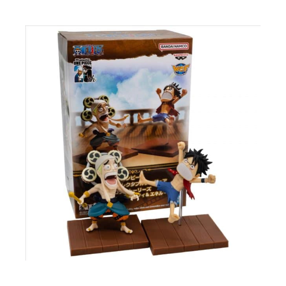 Monkey D Luffy & Enel Figure WCF Stories (7 cm)