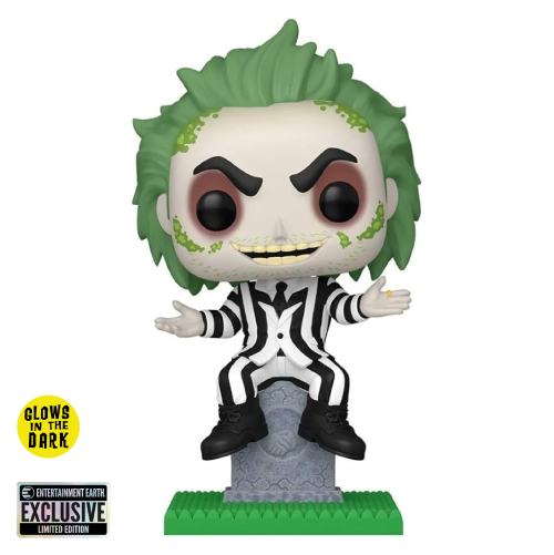Beetlejuice on Tombstone Glow Funko Pop 1757 Entertainment Earth