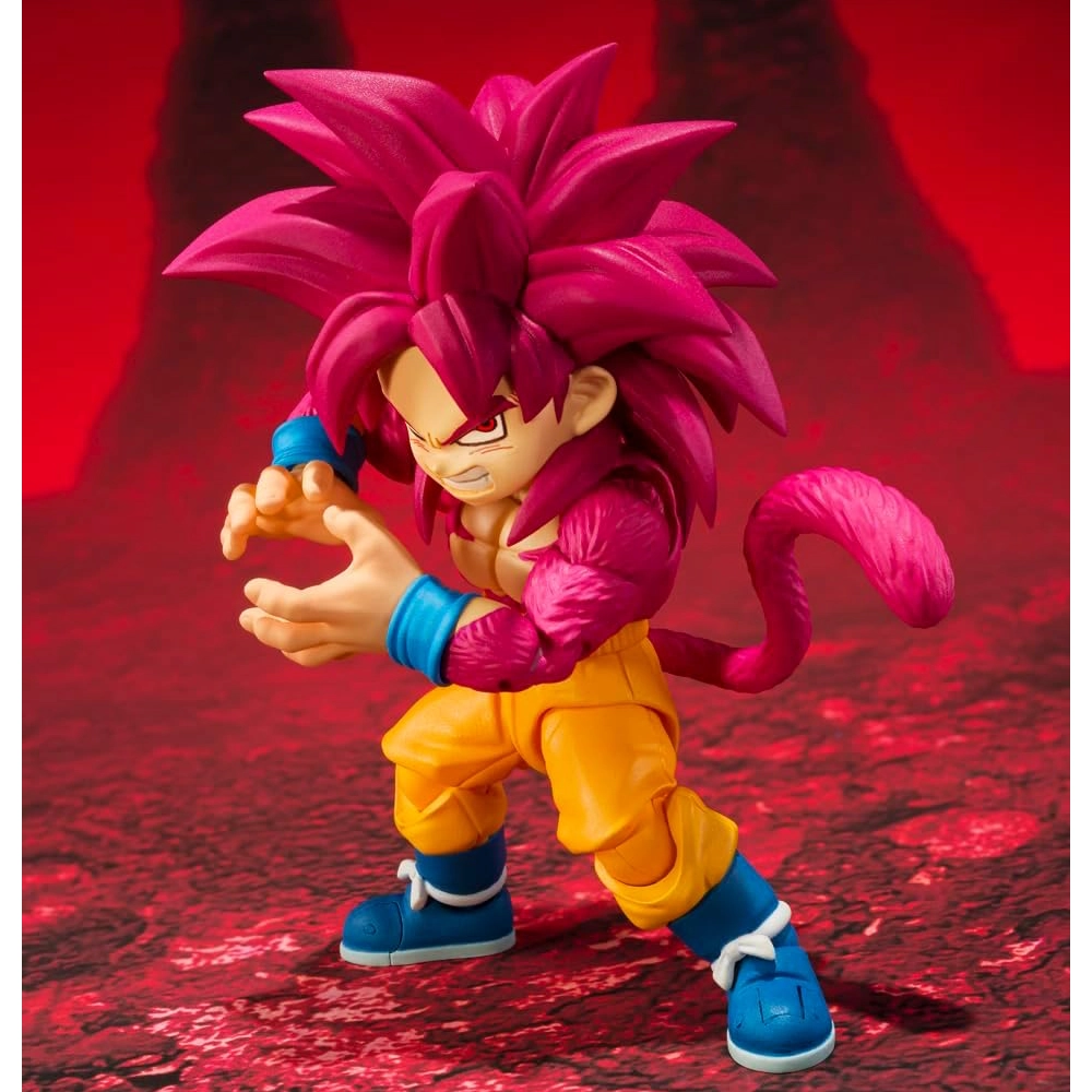Son Goku Mini Super Saiyan 4 Action Figure Dragon Ball Daima S.H.Figuarts