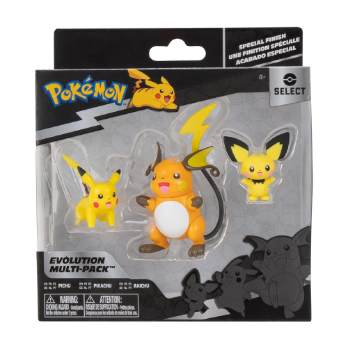 Pokemon Select Evolution Pichu Pikachu Raichu