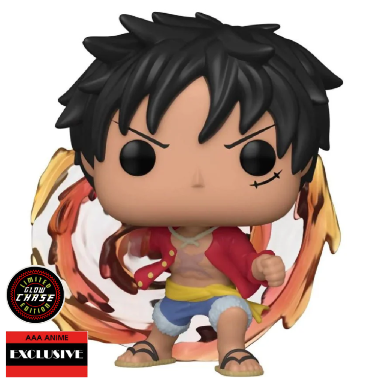 Red Hawk Luffy Funko Pop 1273 AAA Anime Exclusive Glow chase