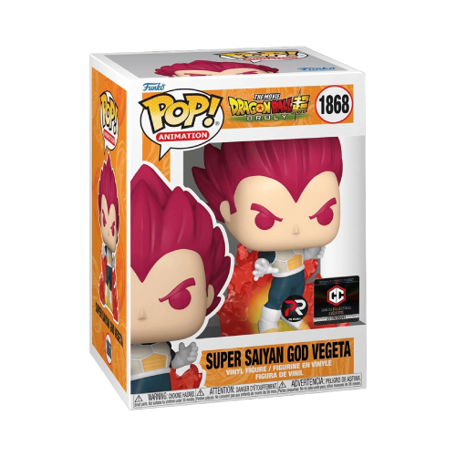 Super Saiyan God Vegeta Funko Pop 1868 Dragon Ball Super Chalice Collectibles Pre Release