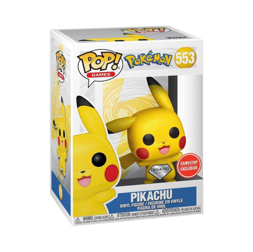 Pikachu Funko Pop 553 Pokémon GameStop Diamond