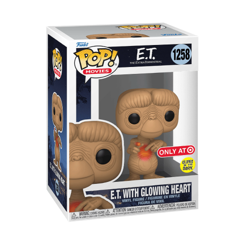 E.T. with Glowing Heart Funko Pop 1258 Glow in the Dark Target Exclusive