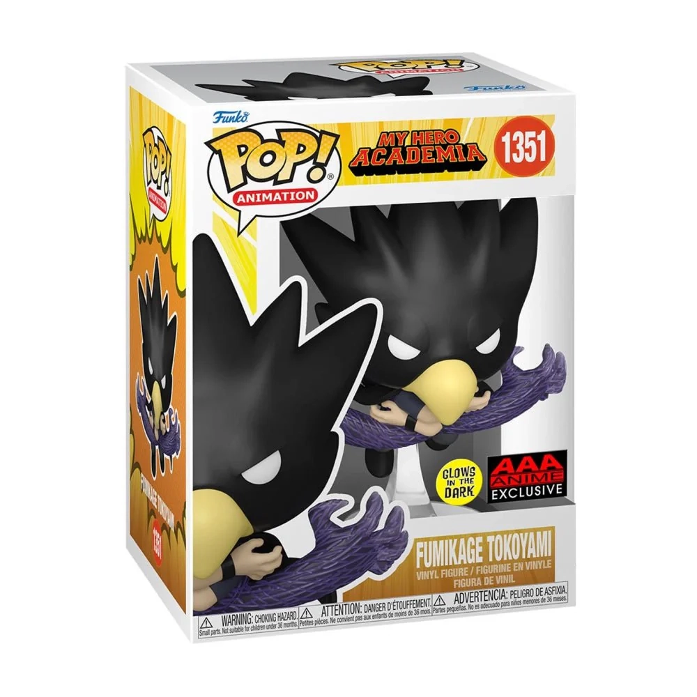 Fumikage Tokoyami Funko Pop 1351 My Hero Academia AAA Anime Glow in the Dark