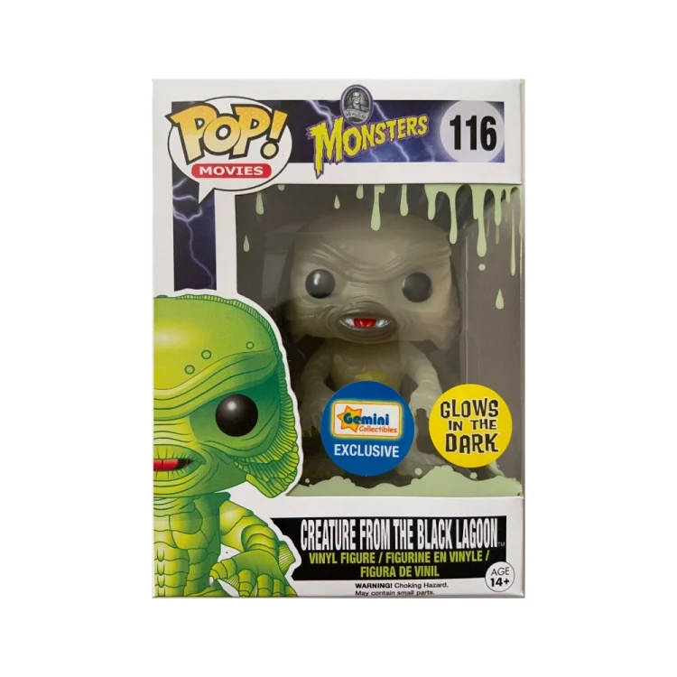 Creature from the Black Lagoon Funko Pop 116 Monsters Gemini Collectibles Glows in the Dark