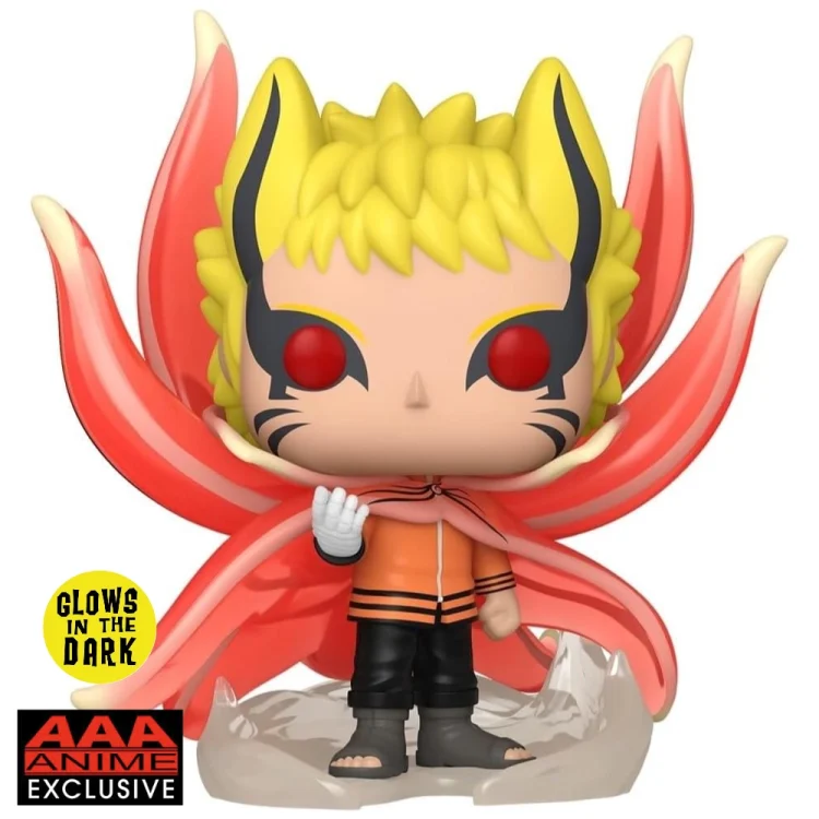 Naruto Baryon Mode Funko Pop 1361 Boruto DLX AAA Anime Glow in the Dark