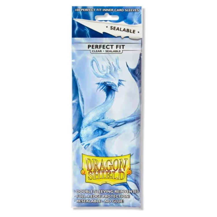 Perfect Fit Standard Sealable Sleeves Dragon Shield Clear 100 pz