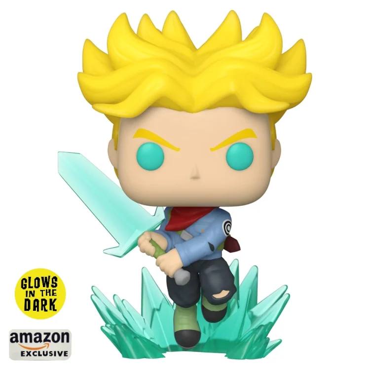 Super Sayan Trunks with Sword Funko Pop 1281 Dragon Ball Amazon Exclusive Glows in the Dark