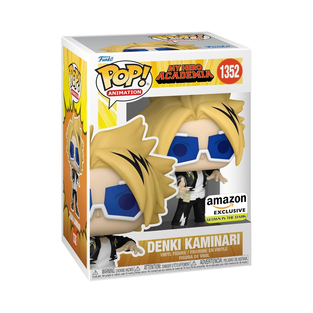 Denki Kaminari Funko Pop 1352 My Hero Academia Amazon Exclusive Glow in The dark