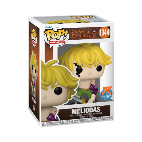 Meliodas Funko Pop 1344 The Seven Deadly Sins PX Previews Exclusive