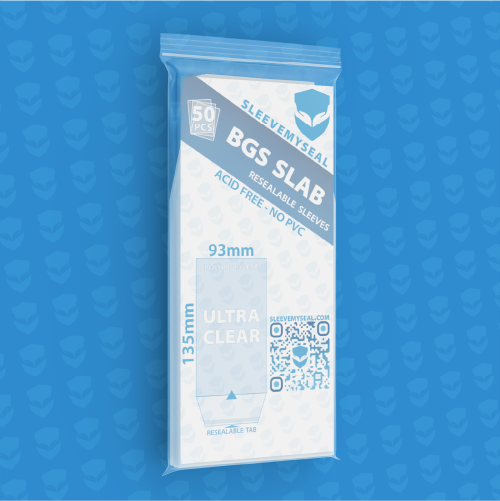 SleeveMySeal BGS Slab Resealable Sleeves 50 pz