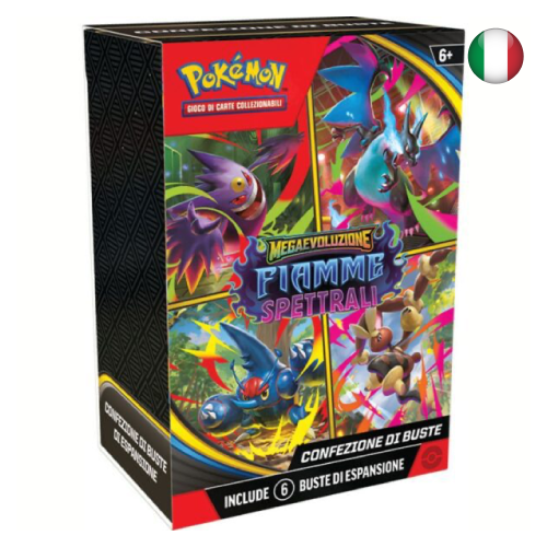 Megaevoluzione Fiamme Spettrali Bundle 6 Buste ITA