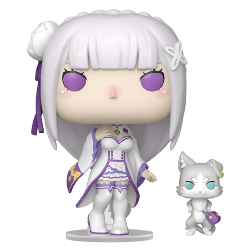 Emilia with Puck Funko Pop 2112 Re:Zero