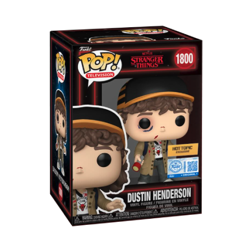 Dustin Henderson Funko Pop 1800 Stranger Things Hot Topic Exclusive