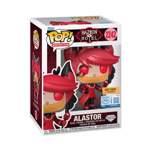 Alastor Funko Pop 2242 Hazbin Hotel Hot Topic Diamond