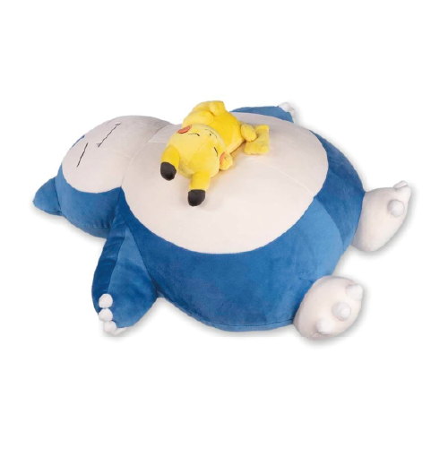 Snorlax & Pikachu Sleep Peluche Pokémon Center 50cm