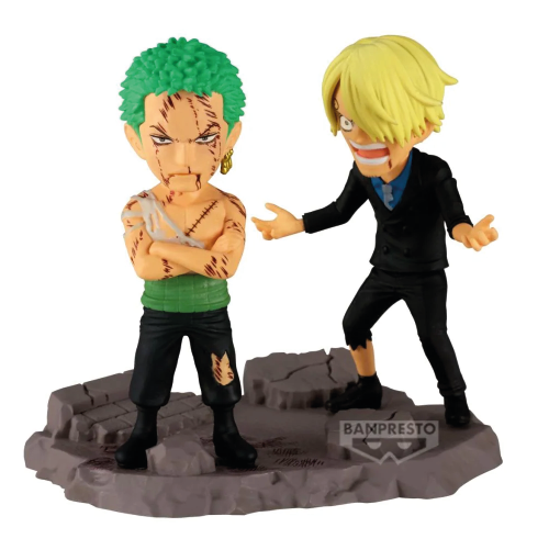 Zoro & Sanji Statua Log Stories WFC 8 cm One Piece