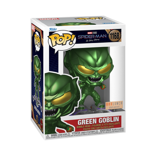 Green Goblin Funko Pop Metallic 1357 Spider Man No Way Home BoxLunch