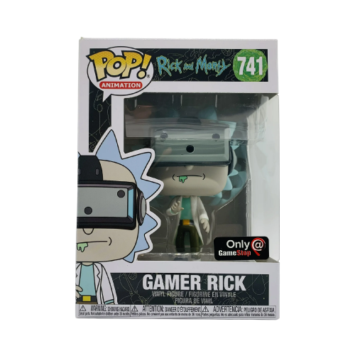 Gamer Rick Funko Pop 741 Rick & Morty GameStop