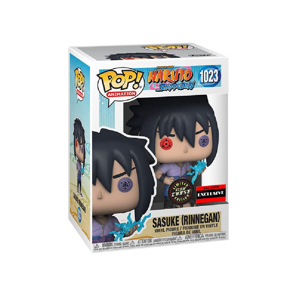Sasuke Rinnegan Funko Pop 1023 Naruto AAA Anime Glow Chase
