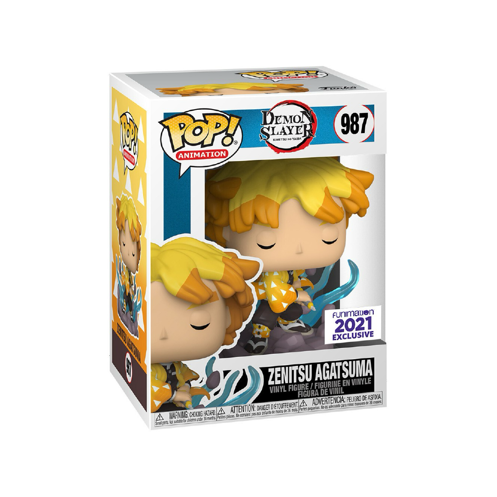 Zenitsu Agatsuma Funko Pop 987 Demon Slayer Funimation 2021 Exclusive