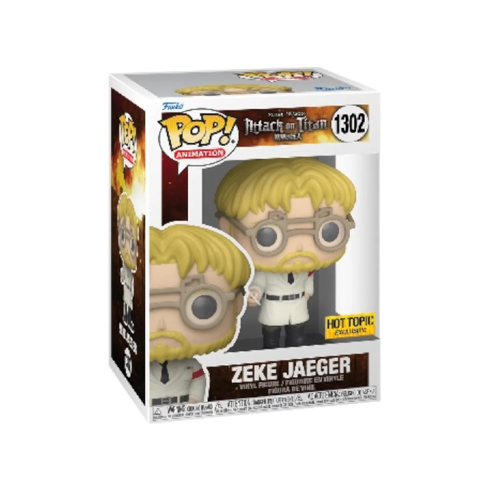 Zeke Jaeger Funko Pop 1302 Attack On Titan Hot Topic Exclusive