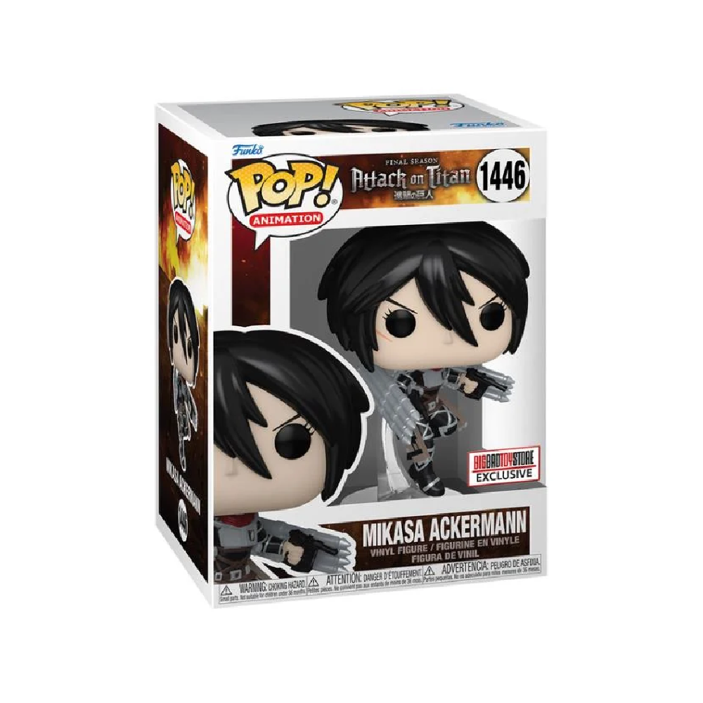 Mikasa Ackerman Funko Pop 1446 Attack On Titan Big Bad Toys Store Exclusive