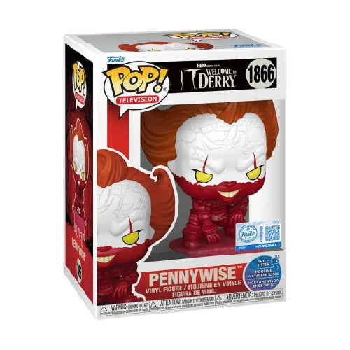 Pennywise Funko Pop 1866 IT Welcome to Derry Shelf Sitter Entertainment Earth