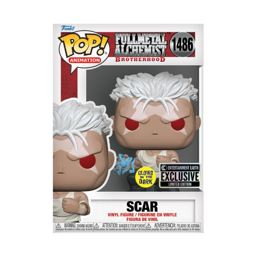 Scar Funko Pop 1486 Fullmetal Alchemist Glow in the Dark Entertainment Earth