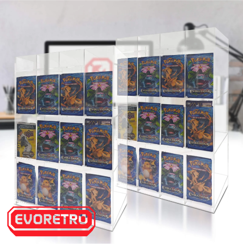 Acrylic Booster Dispenser 12 Slots Evoretro