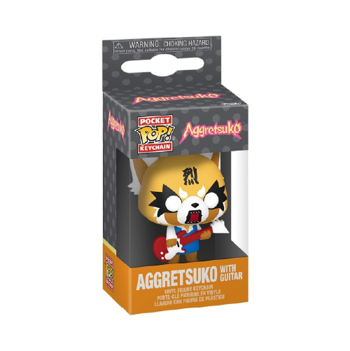 Aggretsuko With Guitar Funko Pop Pocket Keychain