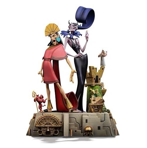The Emperor's New Groove Kuzco and Yzma Iron Studios 27 cm