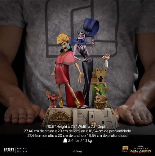 The Emperor's New Groove Kuzco and Yzma Iron Studios 27 cm