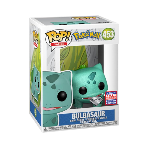 Bulbasaur Funko Pop 453 Pokémon Diamond 2021 Summer Con Limited Edition