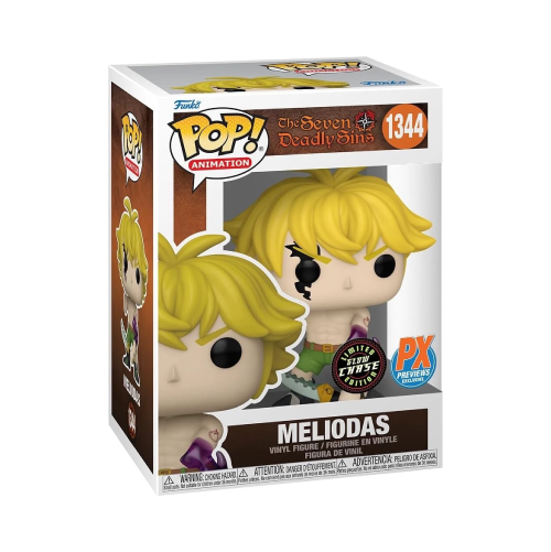 Meliodas Funko Pop 1344 The Seven Deadly Sins PX Previews Glow Chase