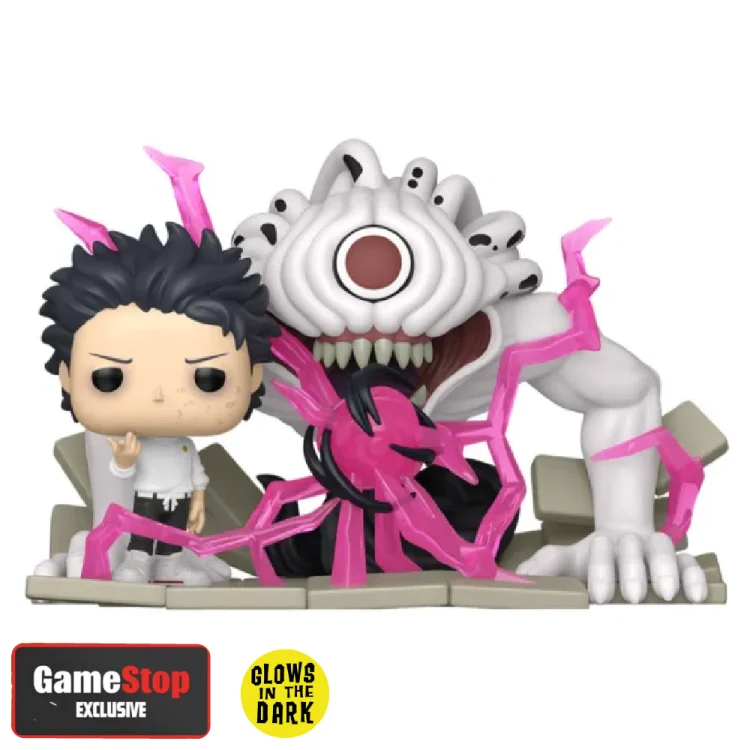 Rika & Yuta Okkotsu Funko Pop Moment 1377 Jujutsu Kaisen GameStop Glow in the Dark