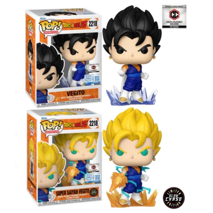 Bunlde Vegito Funko Pop 2218 Dragon Ball Z Chalice Collectibles Pre Release + Glow Chase