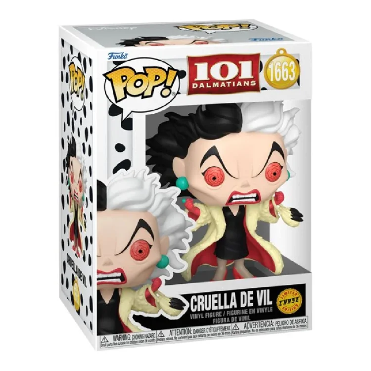 Cruella De Vil Funko Pop 1663 101 Dalmatians Chase Edition