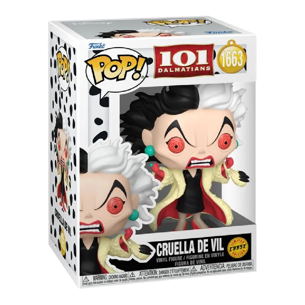 Cruella De Vil Funko Pop 1663 101 Dalmatians Chase Edition