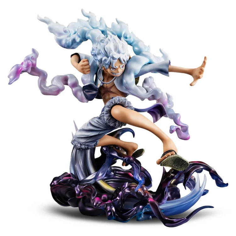 Monkey D. Luffy Gear 5 Statua One Piece p.o.p Megahouse 23 cm