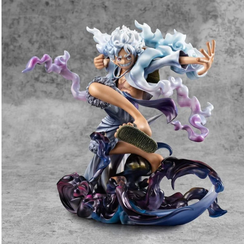 Monkey D. Luffy Gear 5 Statua One Piece p.o.p Megahouse 23 cm