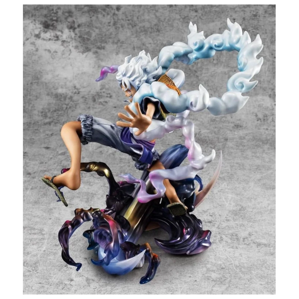 Monkey D. Luffy Gear 5 Statua One Piece p.o.p Megahouse 23 cm