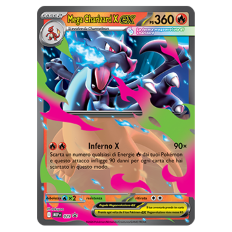 Tin Mega Charizard X ex da Collezione ITA