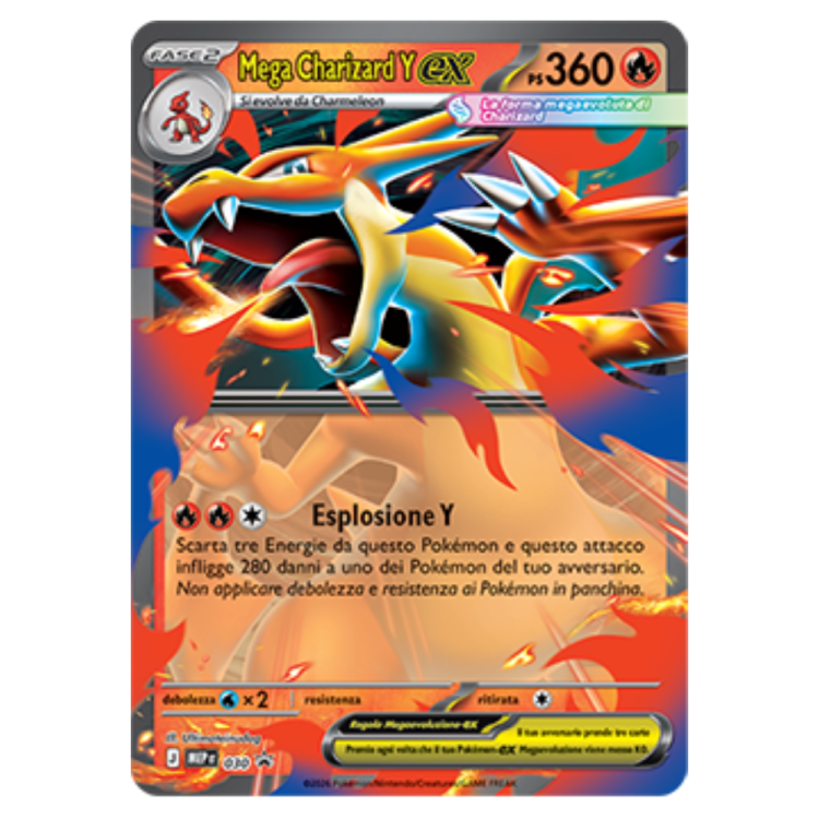 Tin Mega Charizard Y ex da Collezione ITA