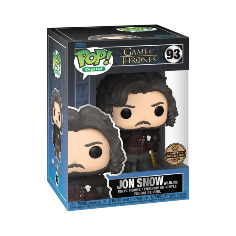Jon Snow Wildling Funko Pop 93 Game of Thrones NFT Release 4500 pcs