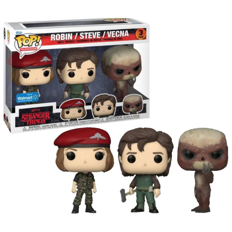 Steve Robin e Vecna Funko Pop 3 Pack Stranger Things Walmart