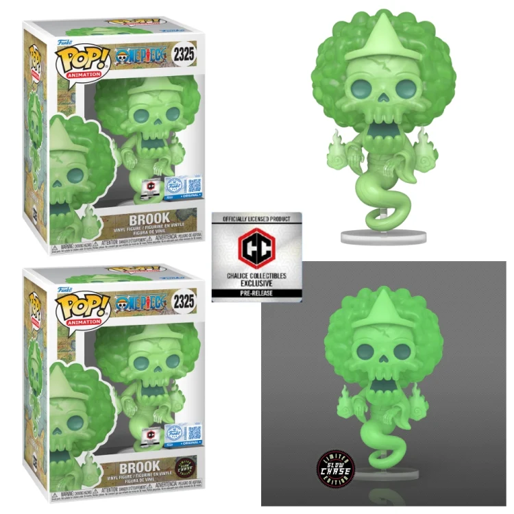 Bundle Brook Funko Pop 2325 One Piece Chalice Collectibles Pre Release + Chase Glows