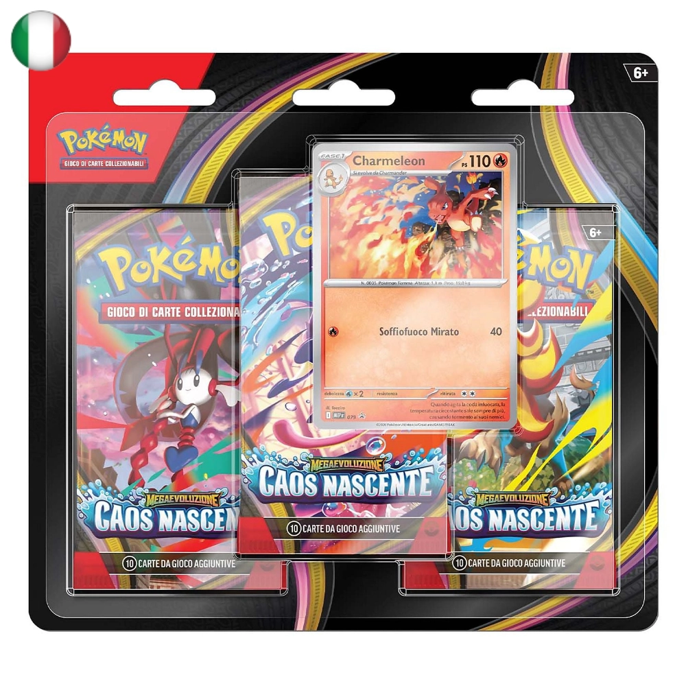 Blister 3 Pack Megaevoluzione Caos Nascente ITA